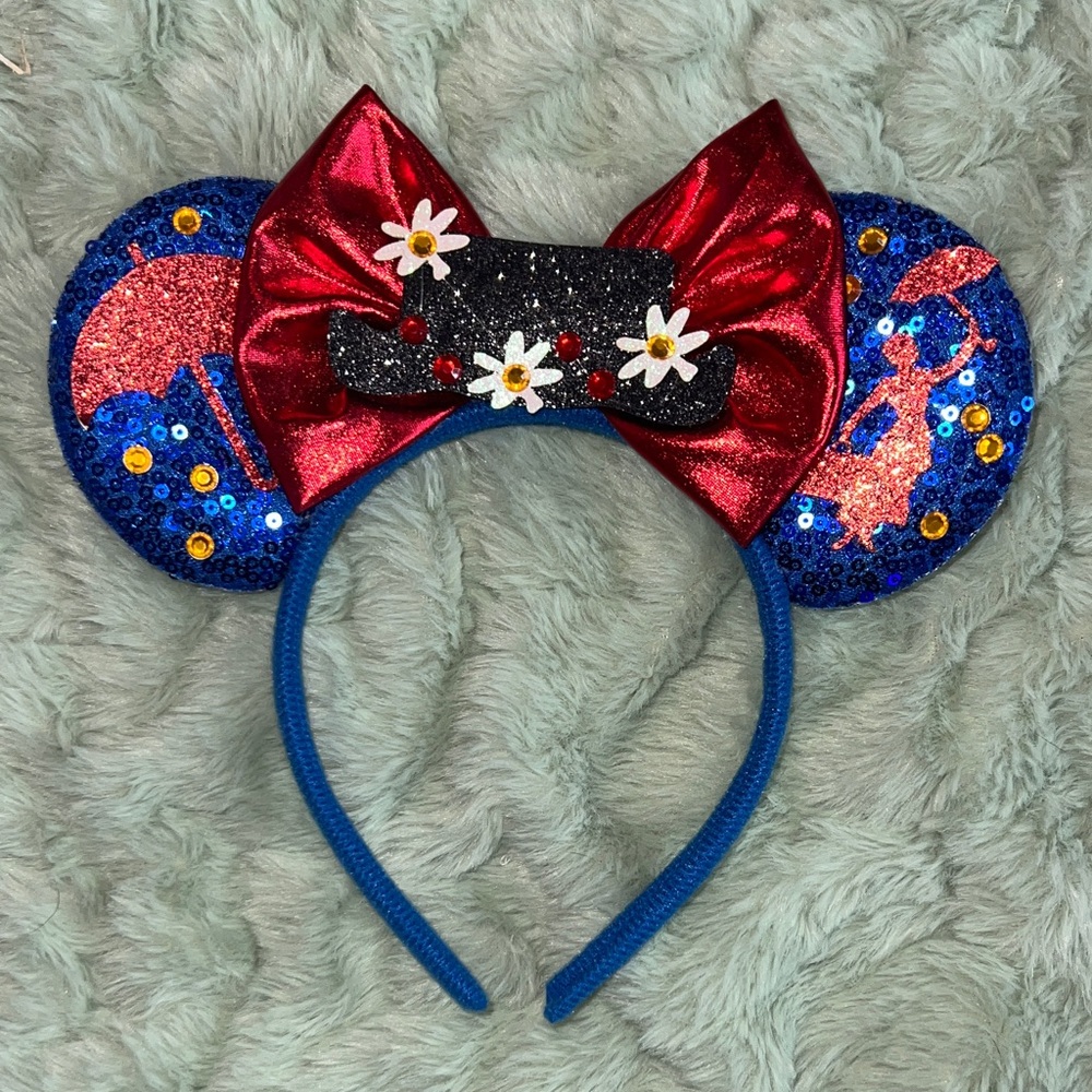 Disney Bow Headband - Mickey/Minnie Mouse Wars with Marry Poppins